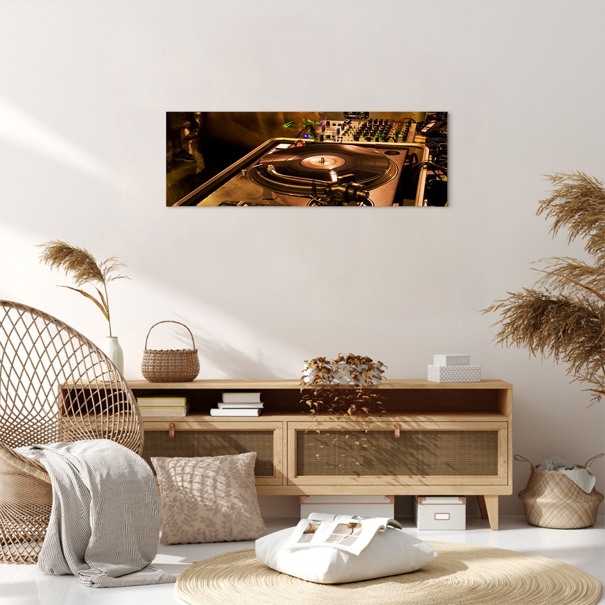 Obraz Na Płótnie - Studio Nagrań  - 90X30 Cm - Ab90X30-0505
