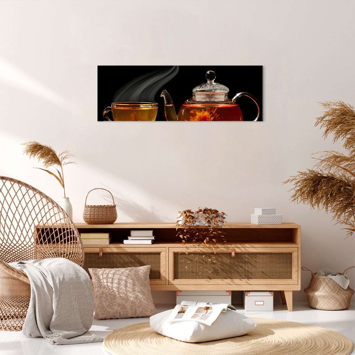 Obraz Na Płótnie - Herbata Napar  - 90X30 Cm - Ab90X30-2253