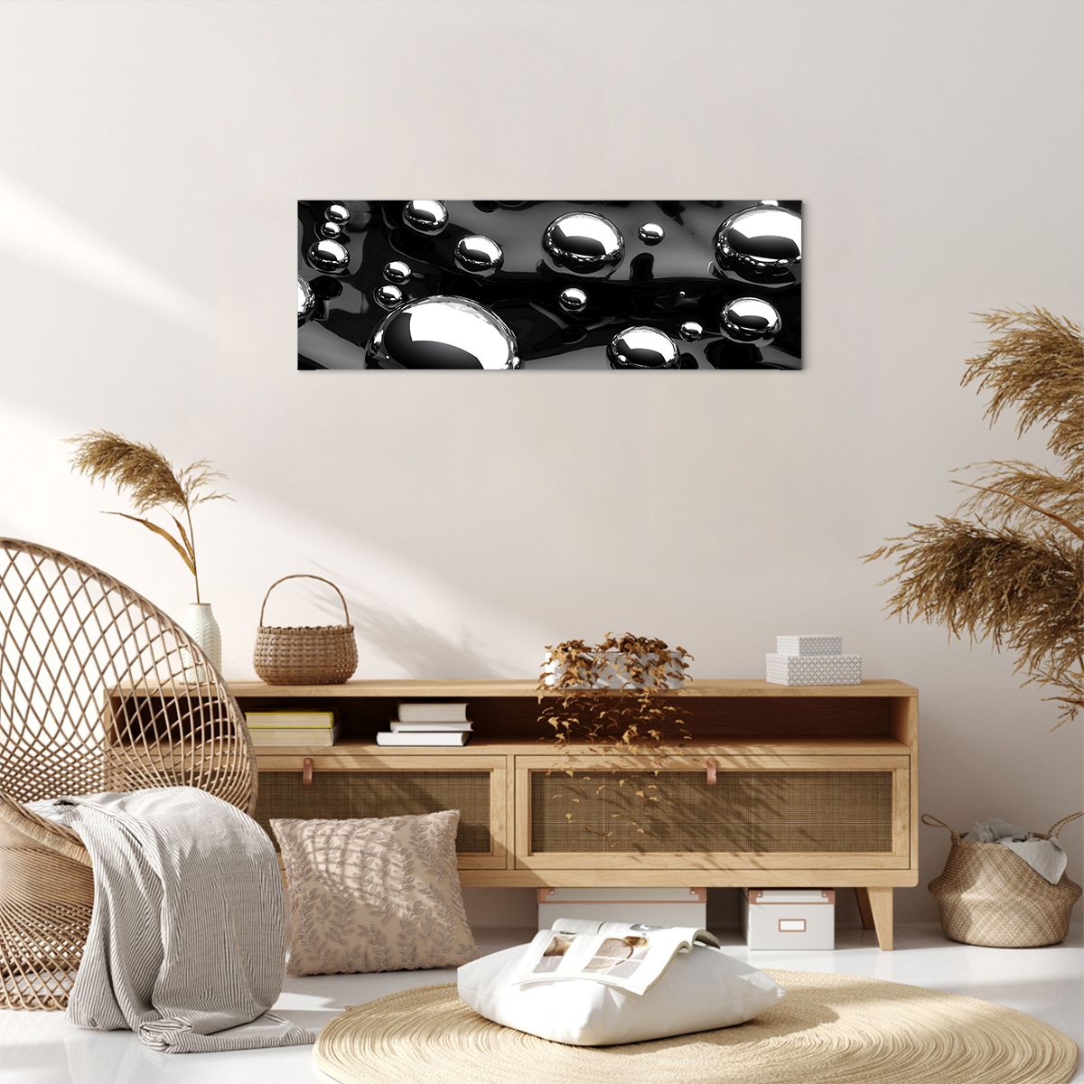Obraz Na Płótnie - Kule Kompozycja - 90X30 Cm - Ab90X30-2525