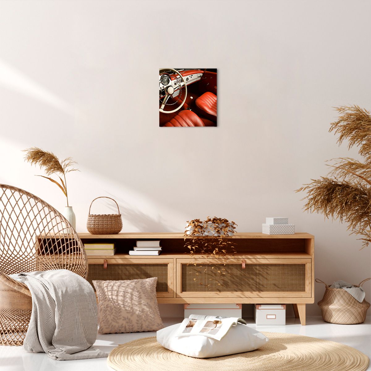 Obraz Na Płótnie - Samochód Retro - 30X30 Cm - Ac30X30-0149