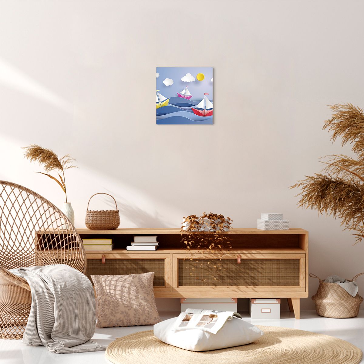 Obraz Na Płótnie - Statek Rysunek - 30X30 Cm - Ac30X30-2964