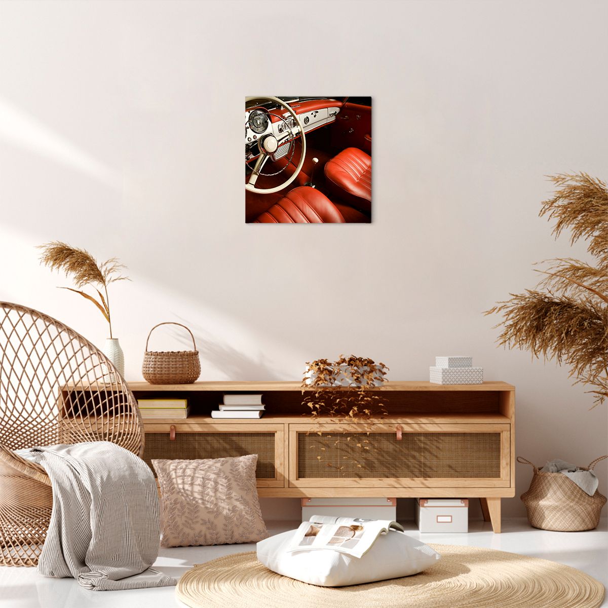 Obraz Na Płótnie - Samochód Retro - 40X40 Cm - Ac40X40-0149
