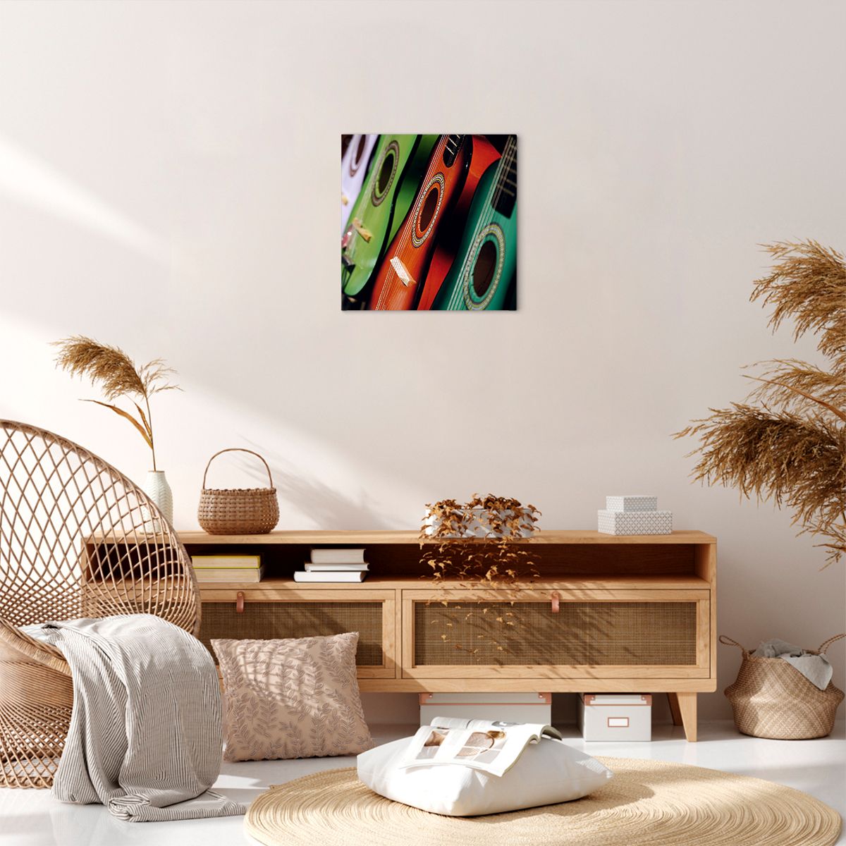 Obraz Na Płótnie - Gitara Muzyka Gra - 40X40 Cm - Ac40X40-2113