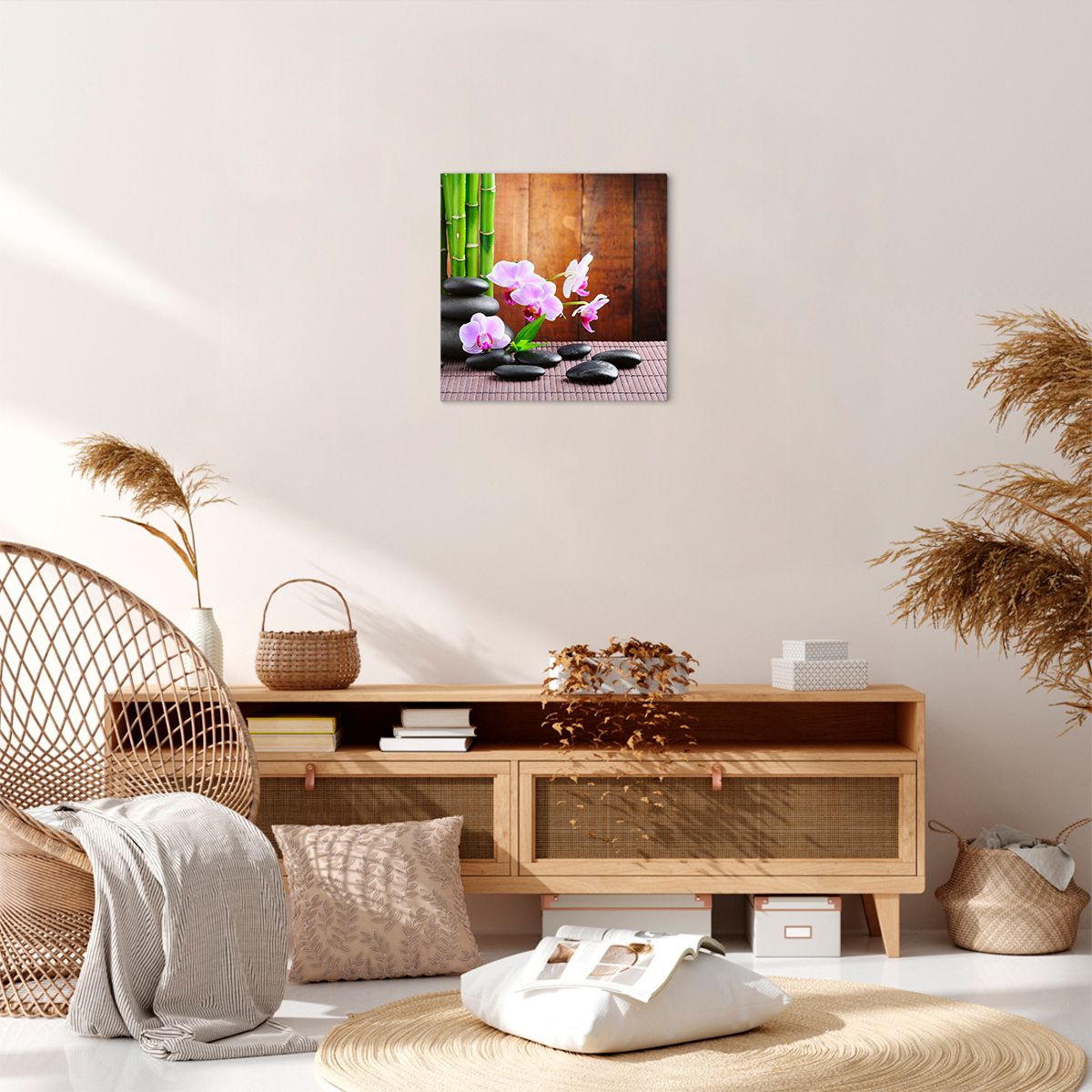 Obraz Na Płótnie - Storczyk Kamień - 40X40 Cm - Ac40X40-2167