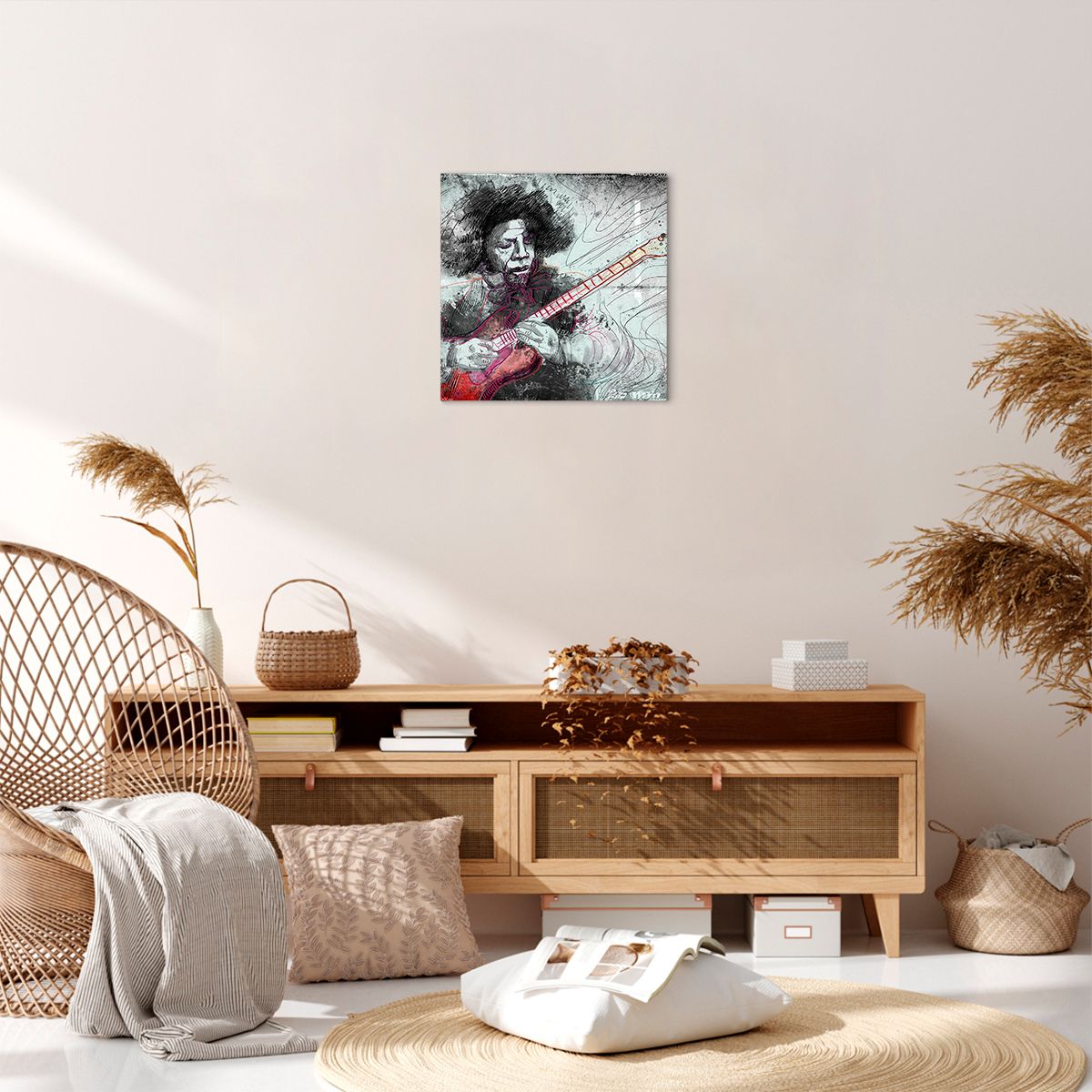 Obraz Na Płótnie - Gitara Muzyka - 40X40 Cm - Ac40X40-2559