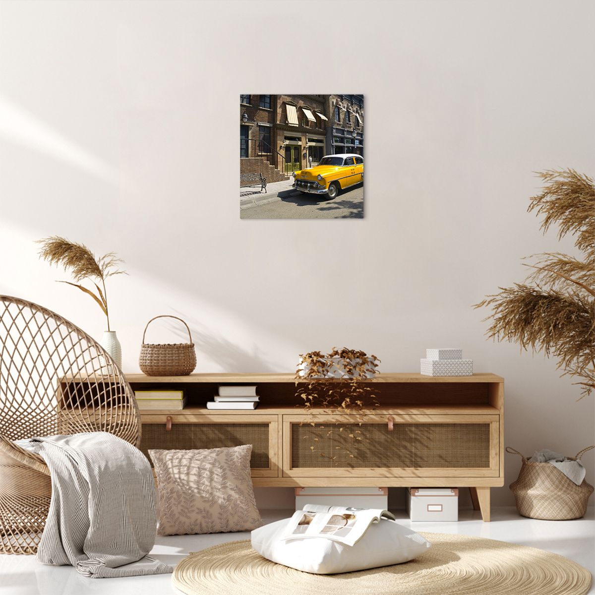 Obraz Na Płótnie - Samochód Ulica - 40X40 Cm - Ac40X40-2569