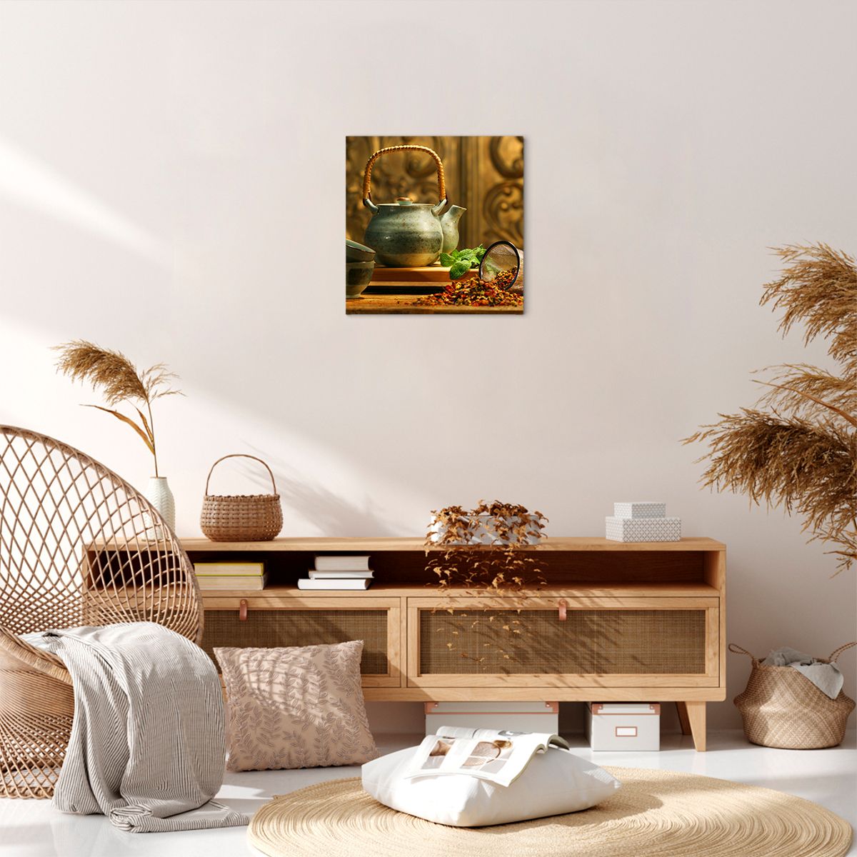 Obraz Na Płótnie - Imbryk Herbata - 40X40 Cm - Ac40X40-2628