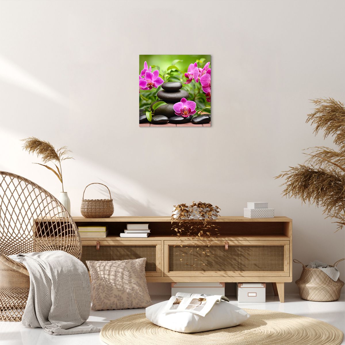 Obraz Na Płótnie - Storczyk Kamień - 40X40 Cm - Ac40X40-2687