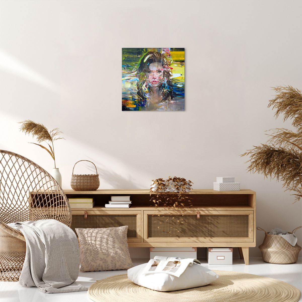 Obraz Na Płótnie - Portret Kobieta - 40X40 Cm - Ac40X40-3473