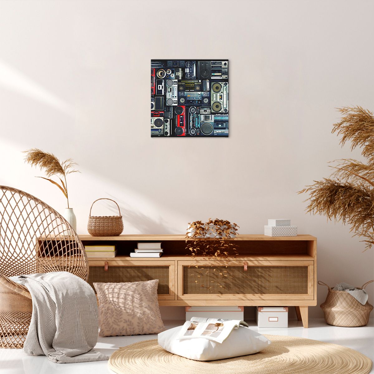Obraz Na Płótnie - Technika Magnetofon - 40X40 Cm - Ac40X40-3875