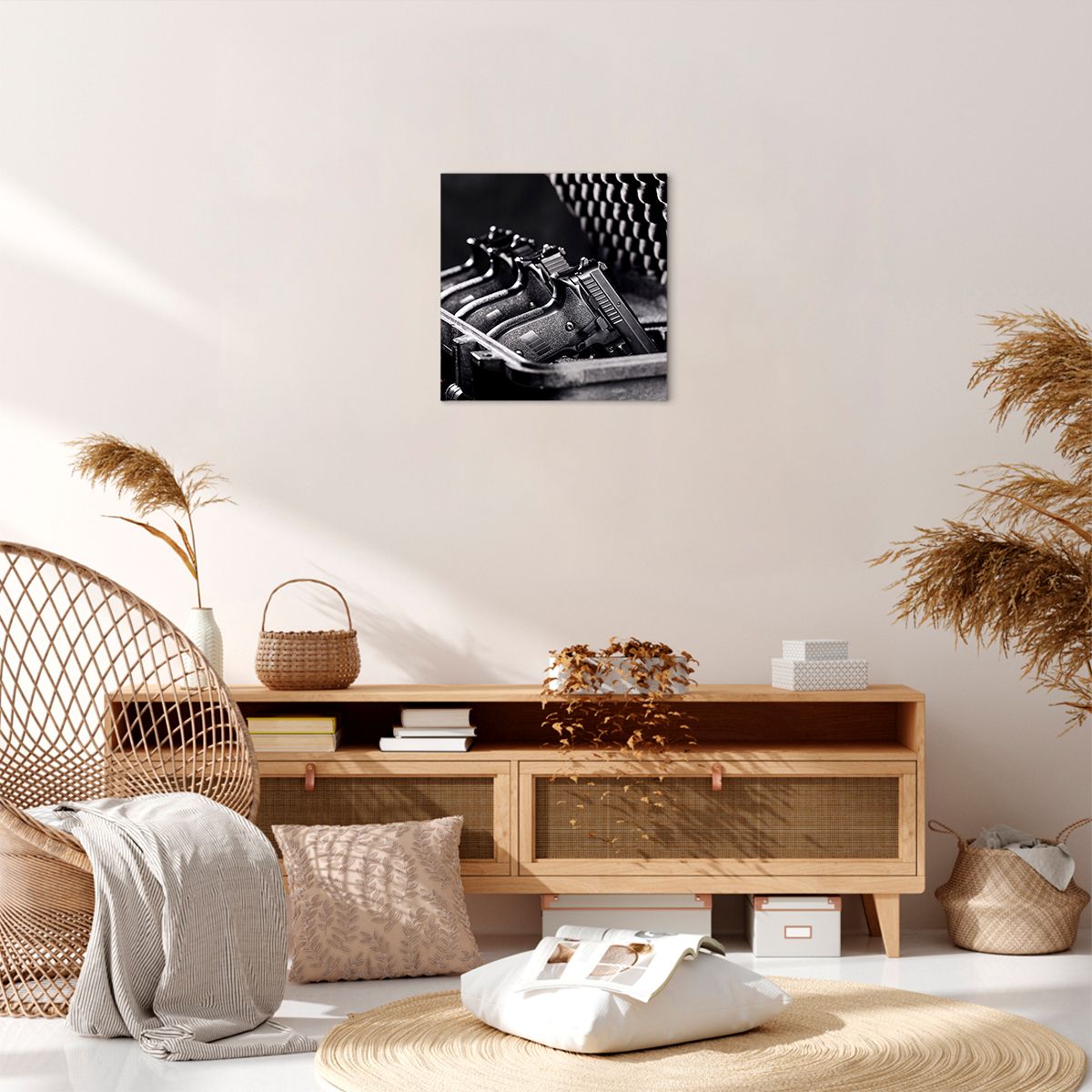 Obraz Na Płótnie - Rewolwer Broń - 40X40 Cm - Ac40X40-4004