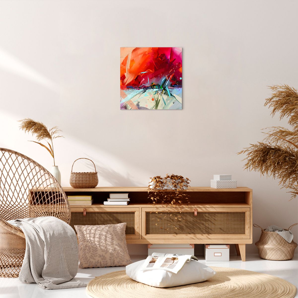 Obraz Na Płótnie - Kompozycja Dynamika - 40X40 Cm - Ac40X40-4036