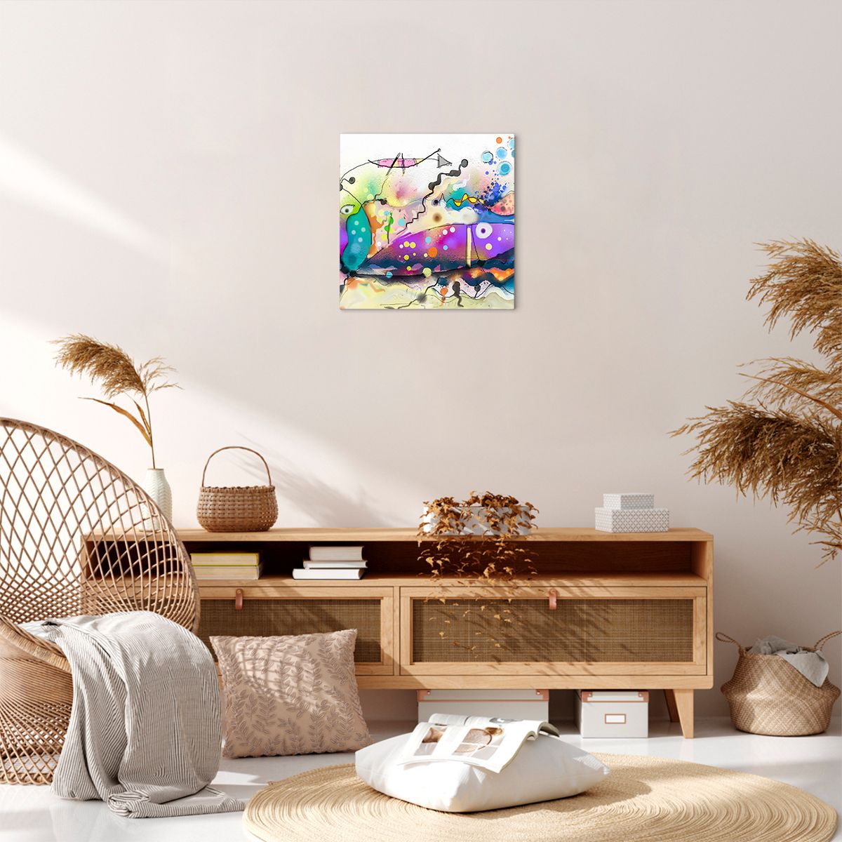 Obraz Na Płótnie - Ryby Pastele - 40X40 Cm - Ac40X40-4096