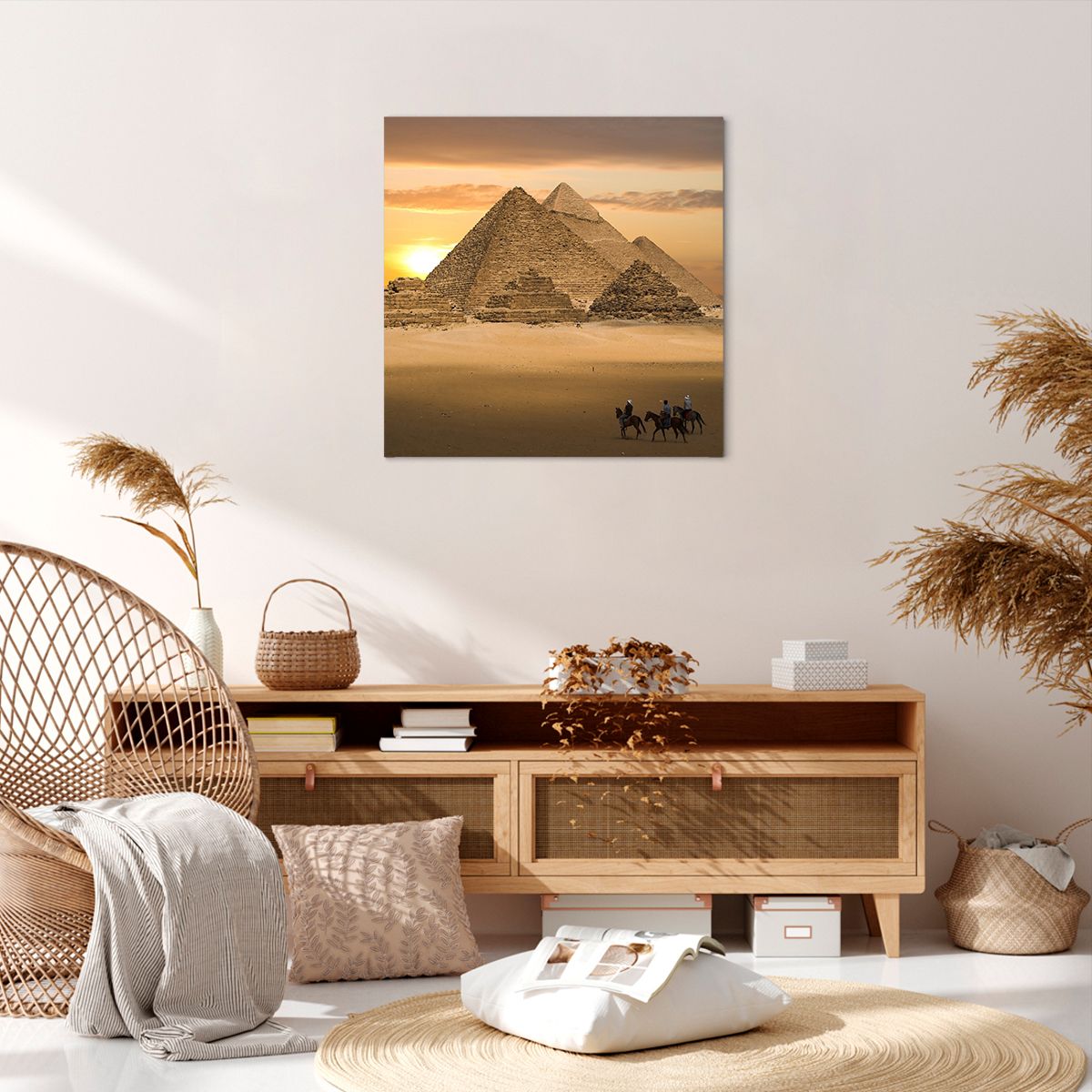 Obraz Na Płótnie - Egipt Piramida - 60X60 Cm - Ac60X60-2196