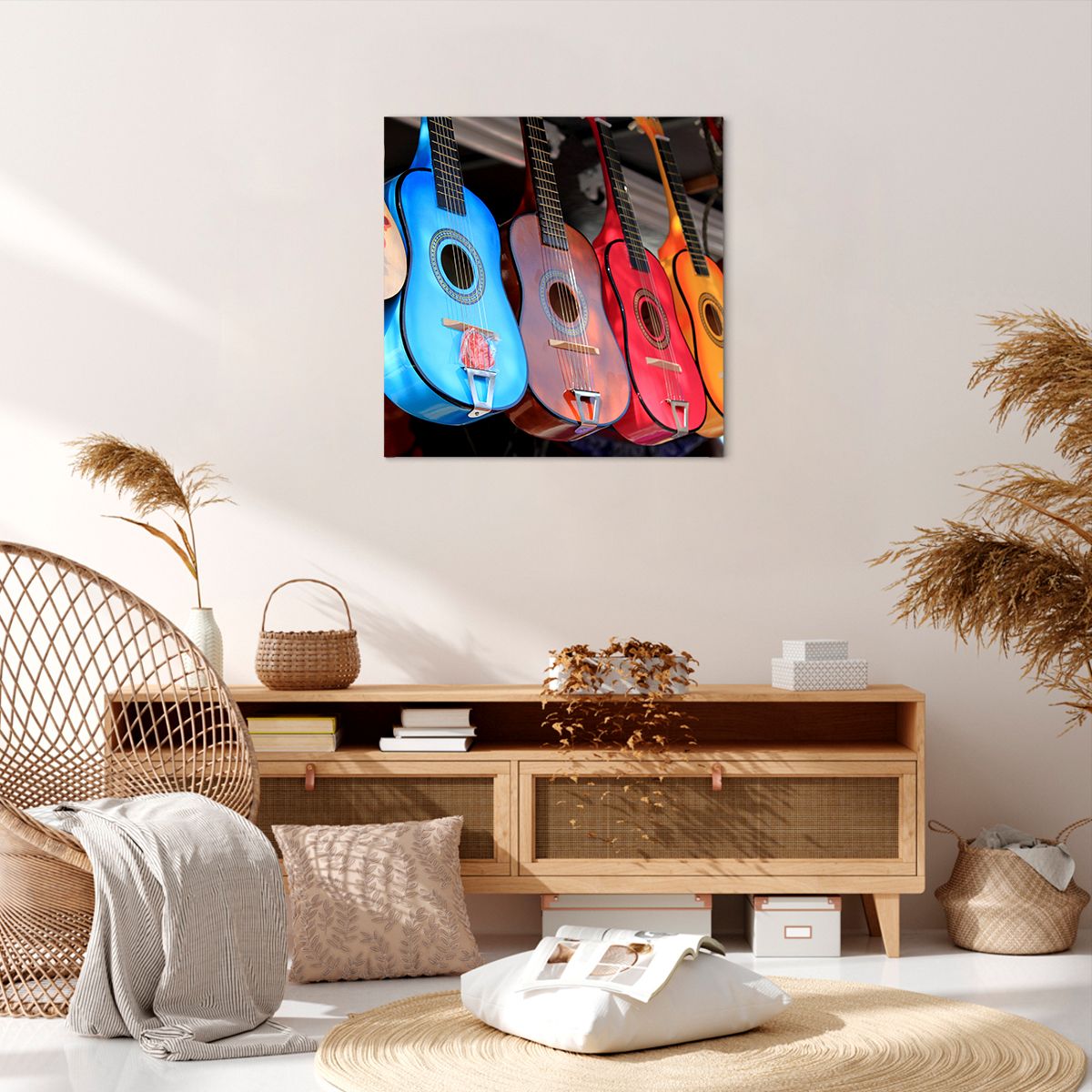 Obraz Na Płótnie - Gitara Muzyka - 60X60 Cm - Ac60X60-2221