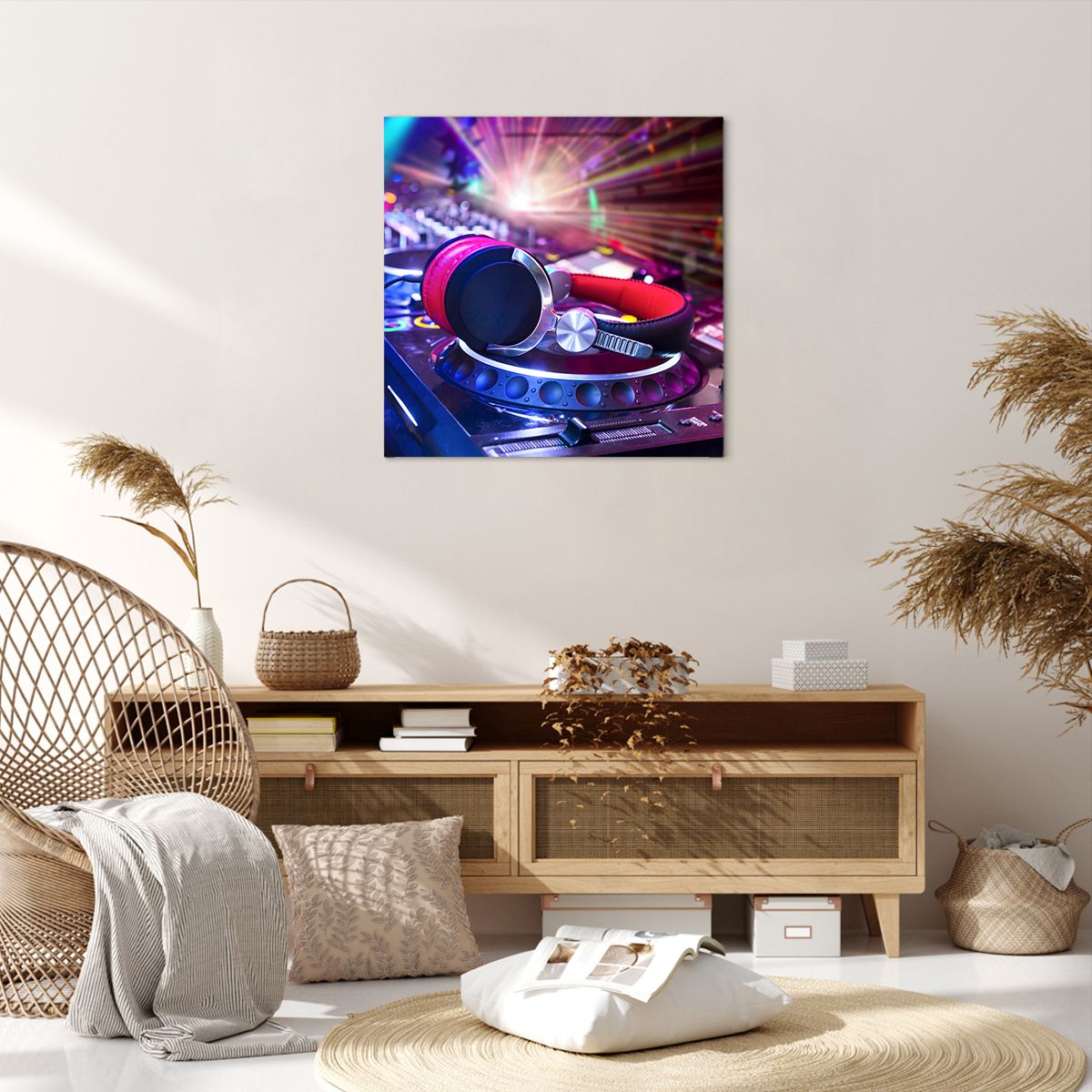 Obraz Na Płótnie - Studio Nagrań  - 60X60 Cm - Ac60X60-2412