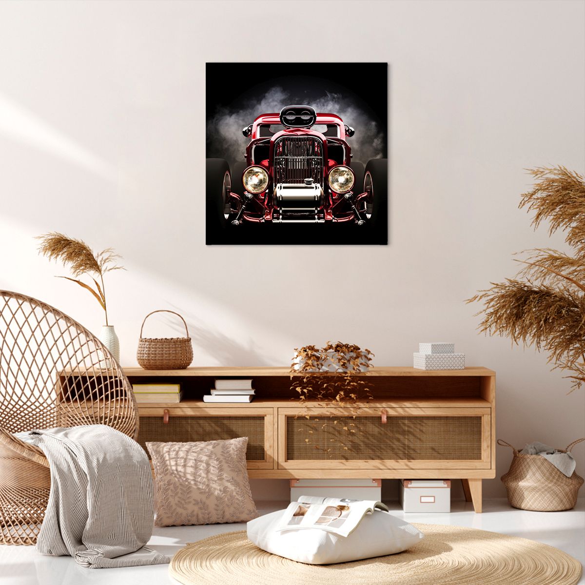 Obraz Na Płótnie - Samochód Retro - 60X60 Cm - Ac60X60-2422