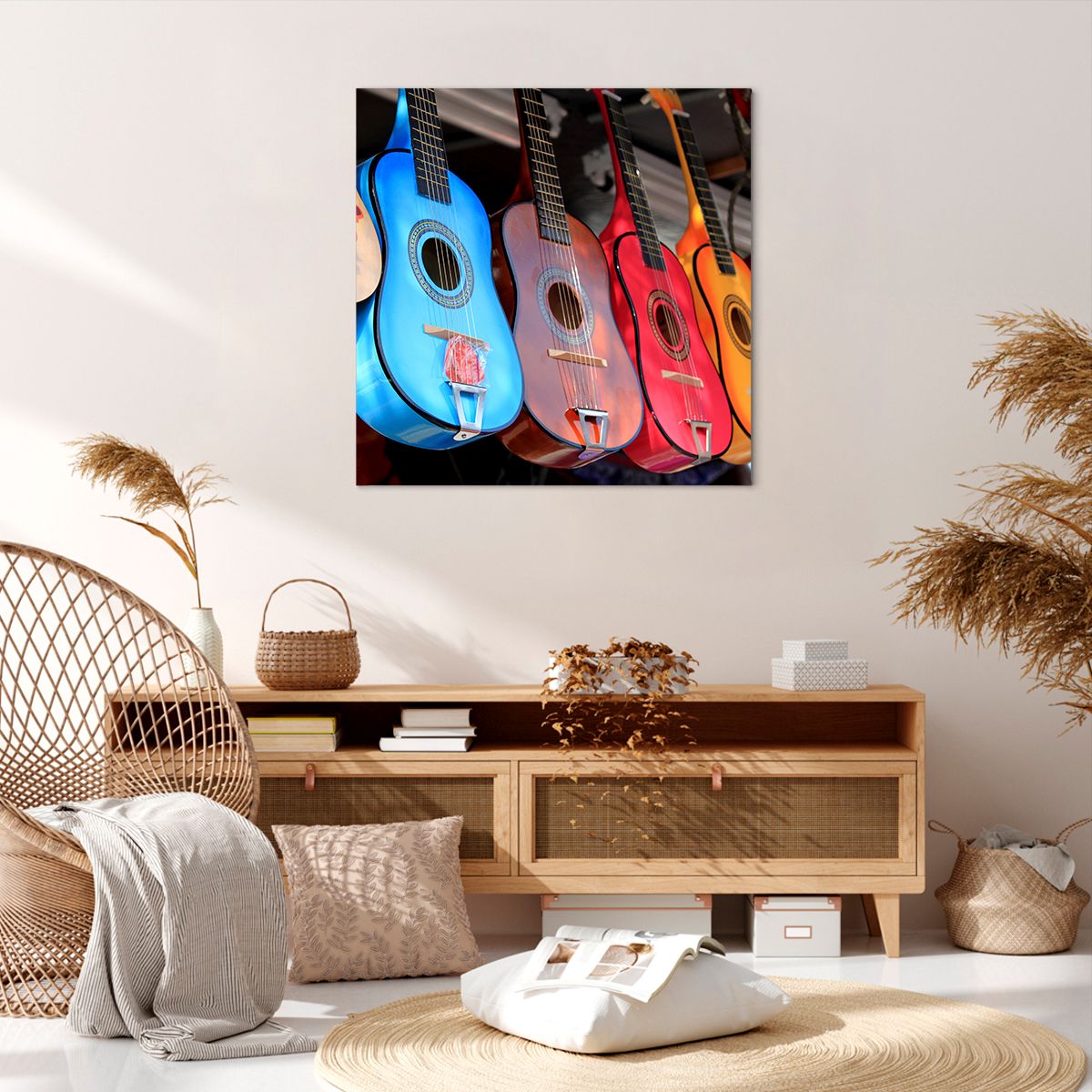 Obraz Na Płótnie - Gitara Muzyka - 70X70 Cm - Ac70X70-2221