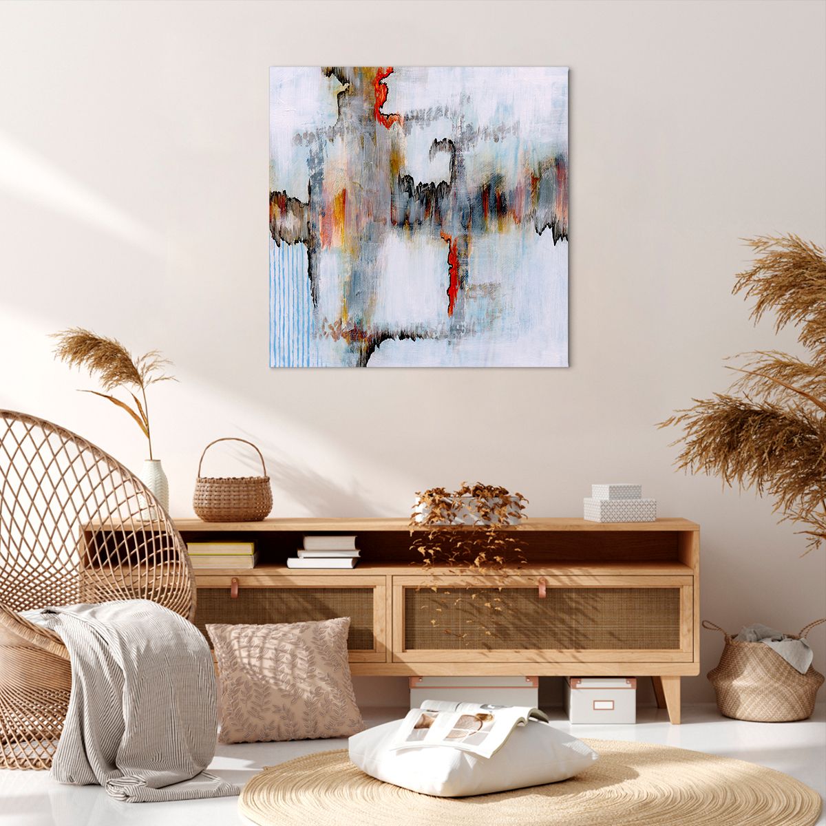 Obraz Na Płótnie - Zamazane Postaci - 70X70 Cm - Ac70X70-3676