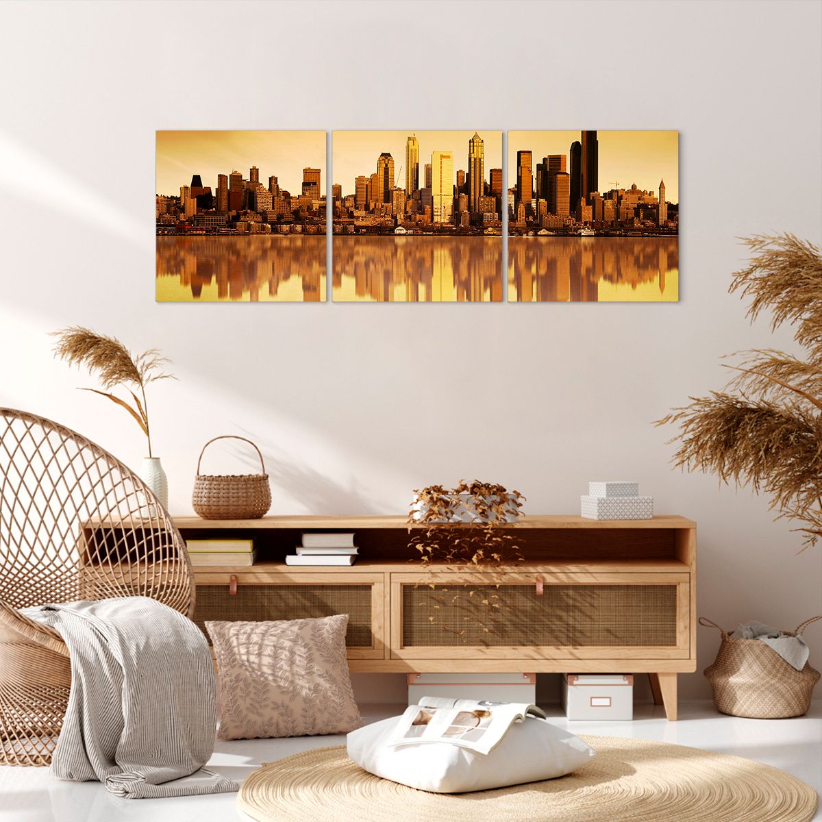 Obraz Na Płótnie - Seattle Miasto - 120X40 Cm - Ca120X40-0118