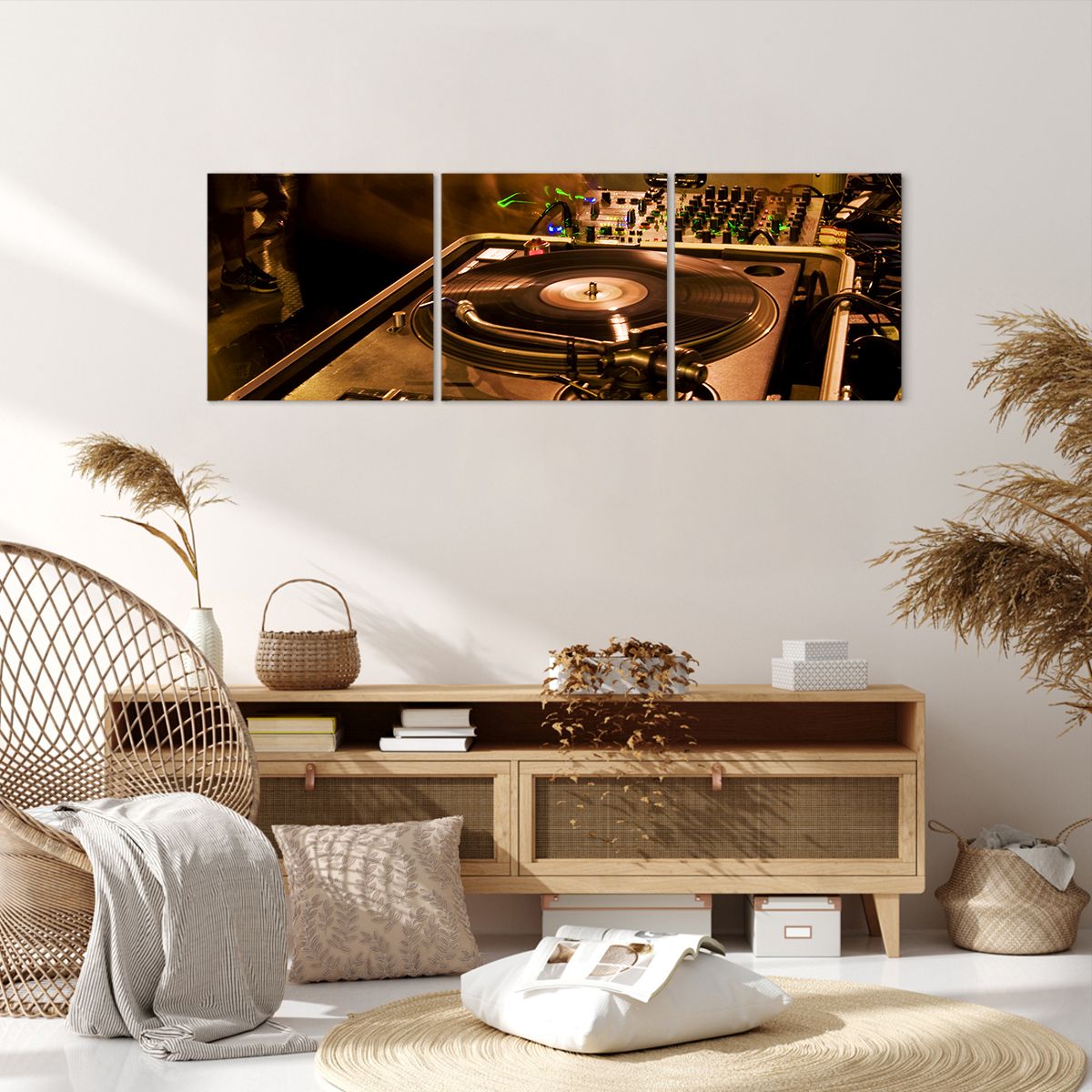 Obraz Na Płótnie - Studio Nagrań  - 120X40 Cm - Ca120X40-0505