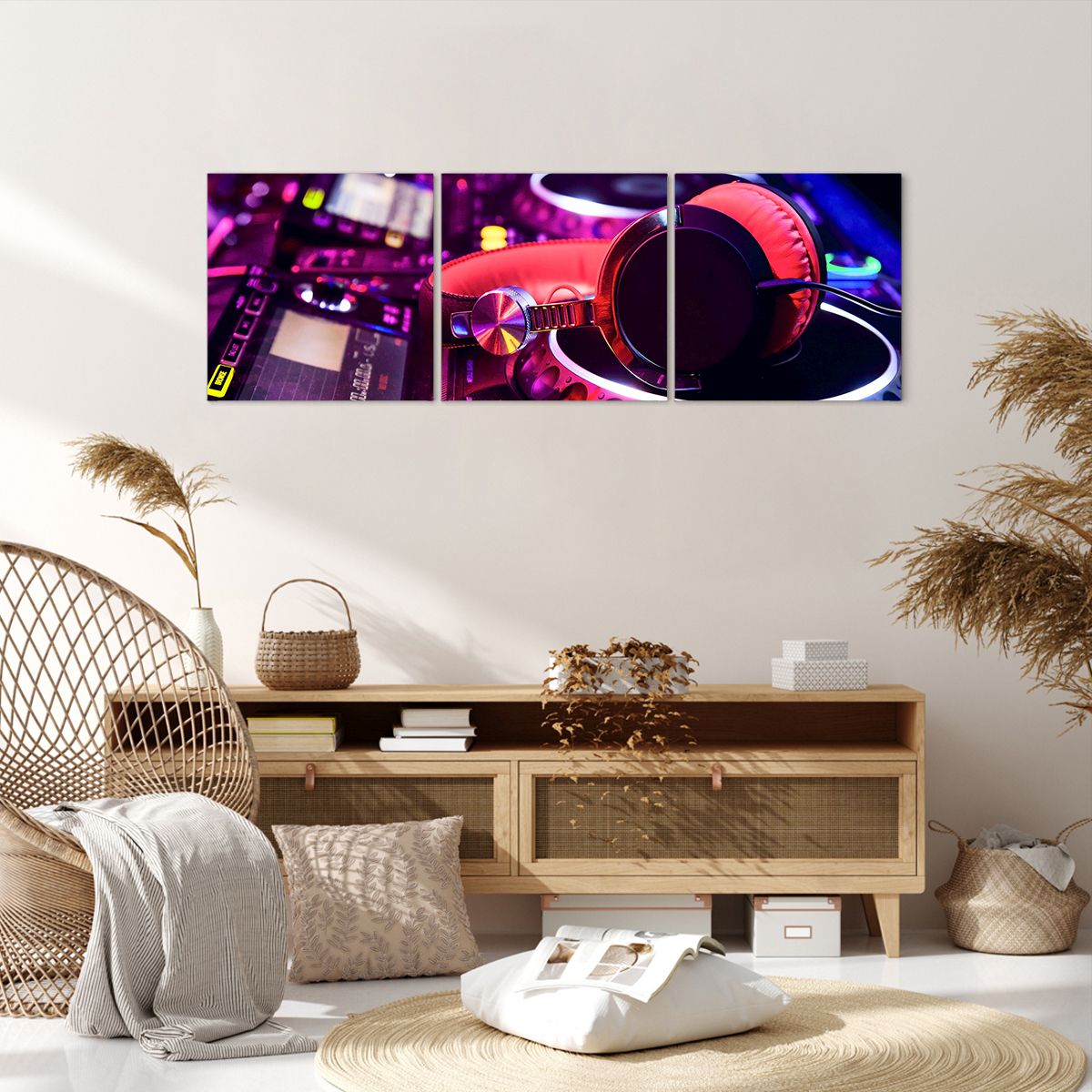 Obraz Na Płótnie - Studio Nagrań  - 120X40 Cm - Ca120X40-2404