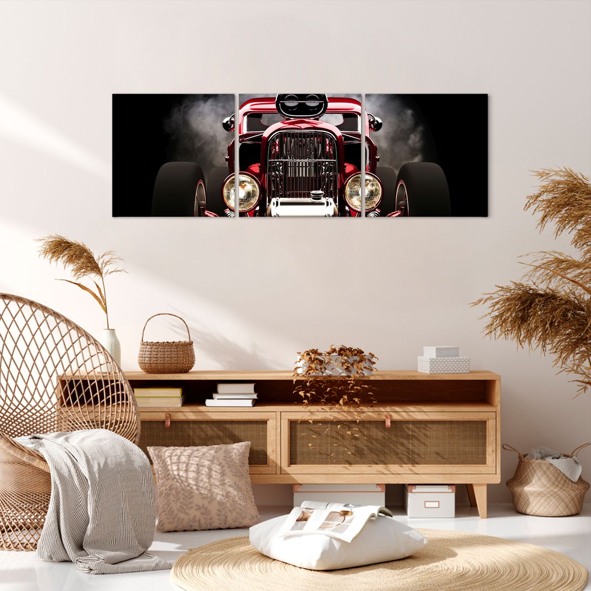 Obraz Na Płótnie - Samochód Retro - 120X40 Cm - Ca120X40-2422