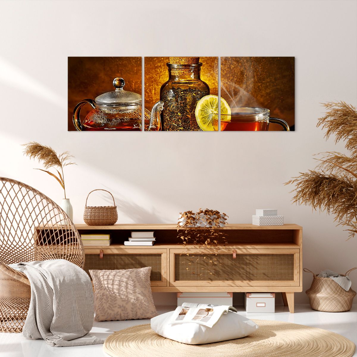 Obraz Na Płótnie - Herbata Napar - 120X40 Cm - Ca120X40-2434