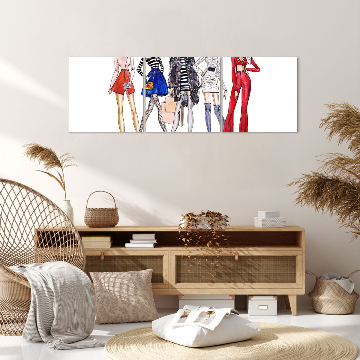 Obraz Na Płótnie - Kobieta Modelka - 120X40 Cm - Ca120X40-2855