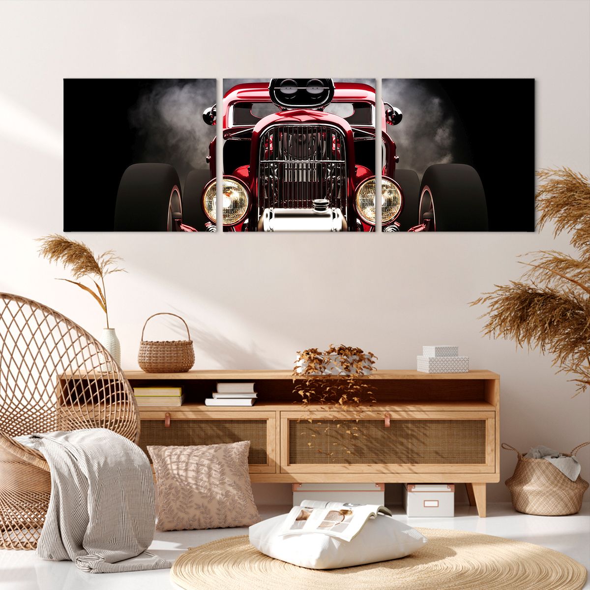 Obraz Na Płótnie - Samochód Retro - 150X50 Cm - Ca150X50-2422