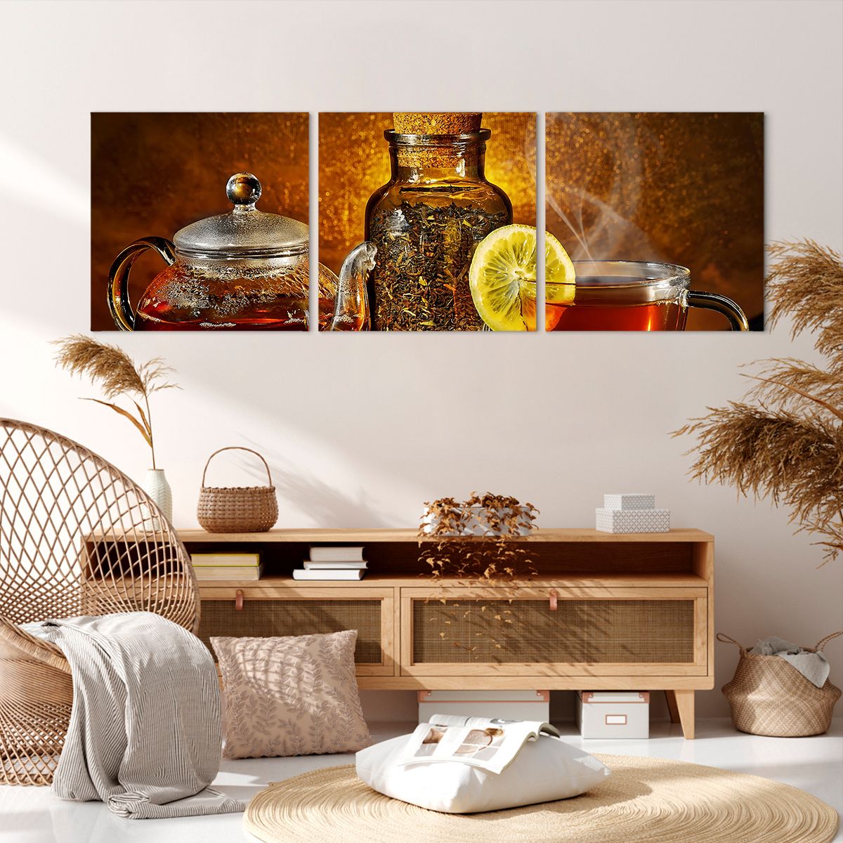 Obraz Na Płótnie - Herbata Napar - 150X50 Cm - Ca150X50-2434