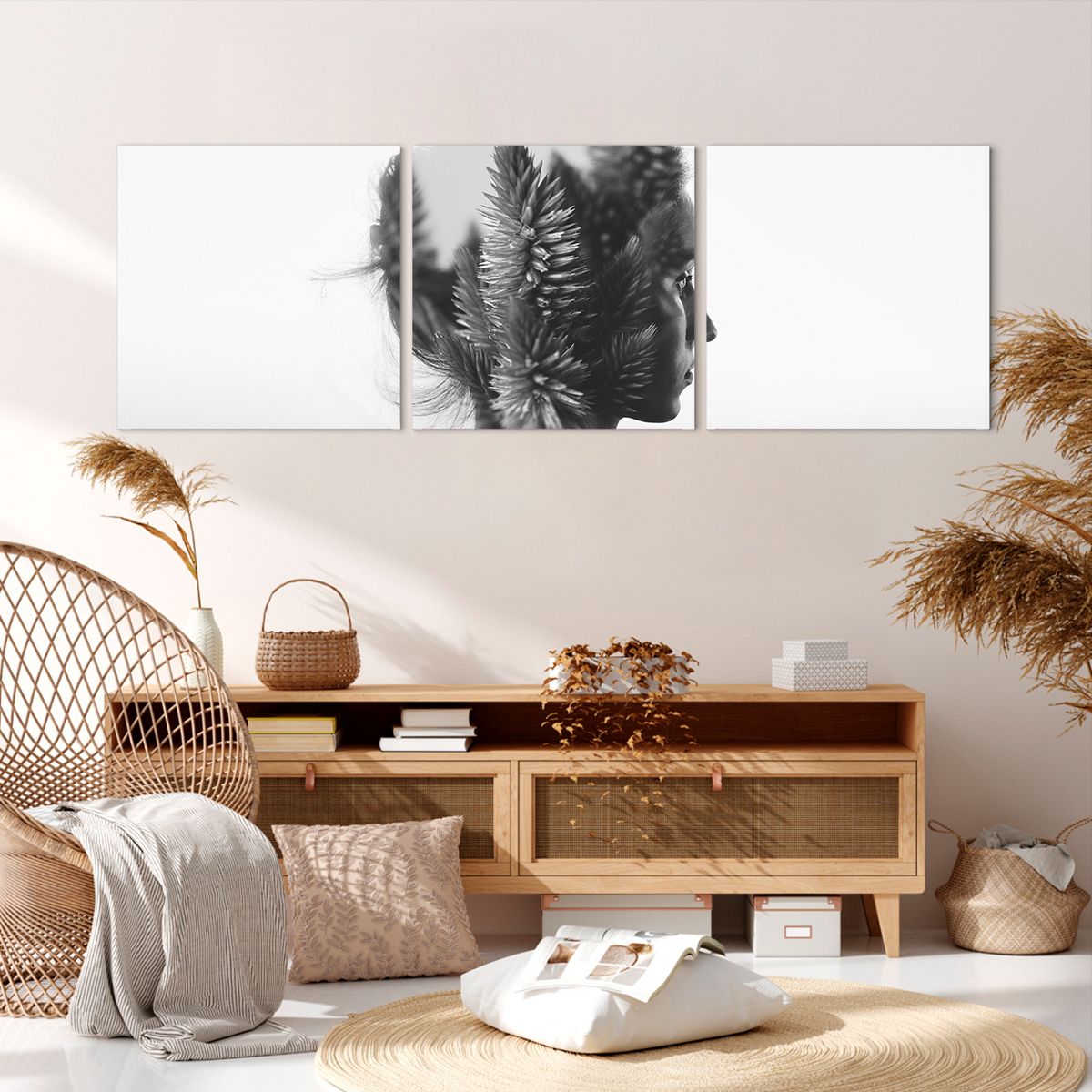 Obraz Na Płótnie - Kobieta Postać - 150X50 Cm - Ca150X50-3799