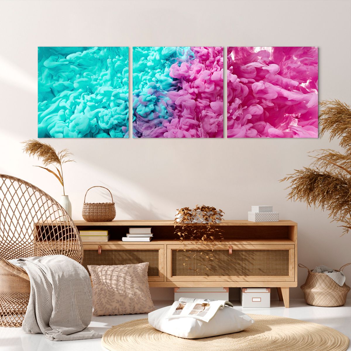 Obraz Na Płótnie - Kompozycja Modern - 150X50 Cm - Ca150X50-3908