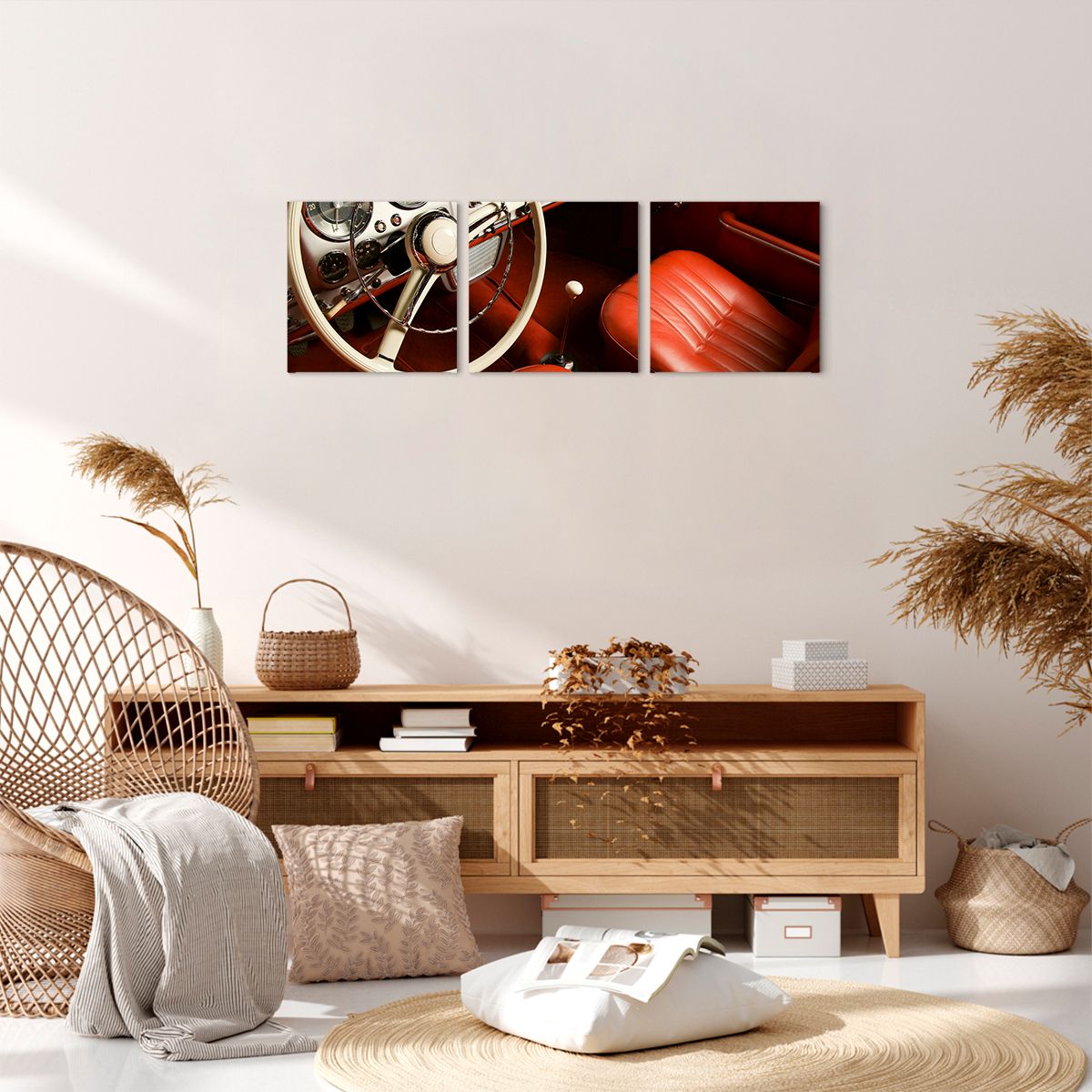 Obraz Na Płótnie - Samochód Retro - 90X30 Cm - Ca90X30-0149