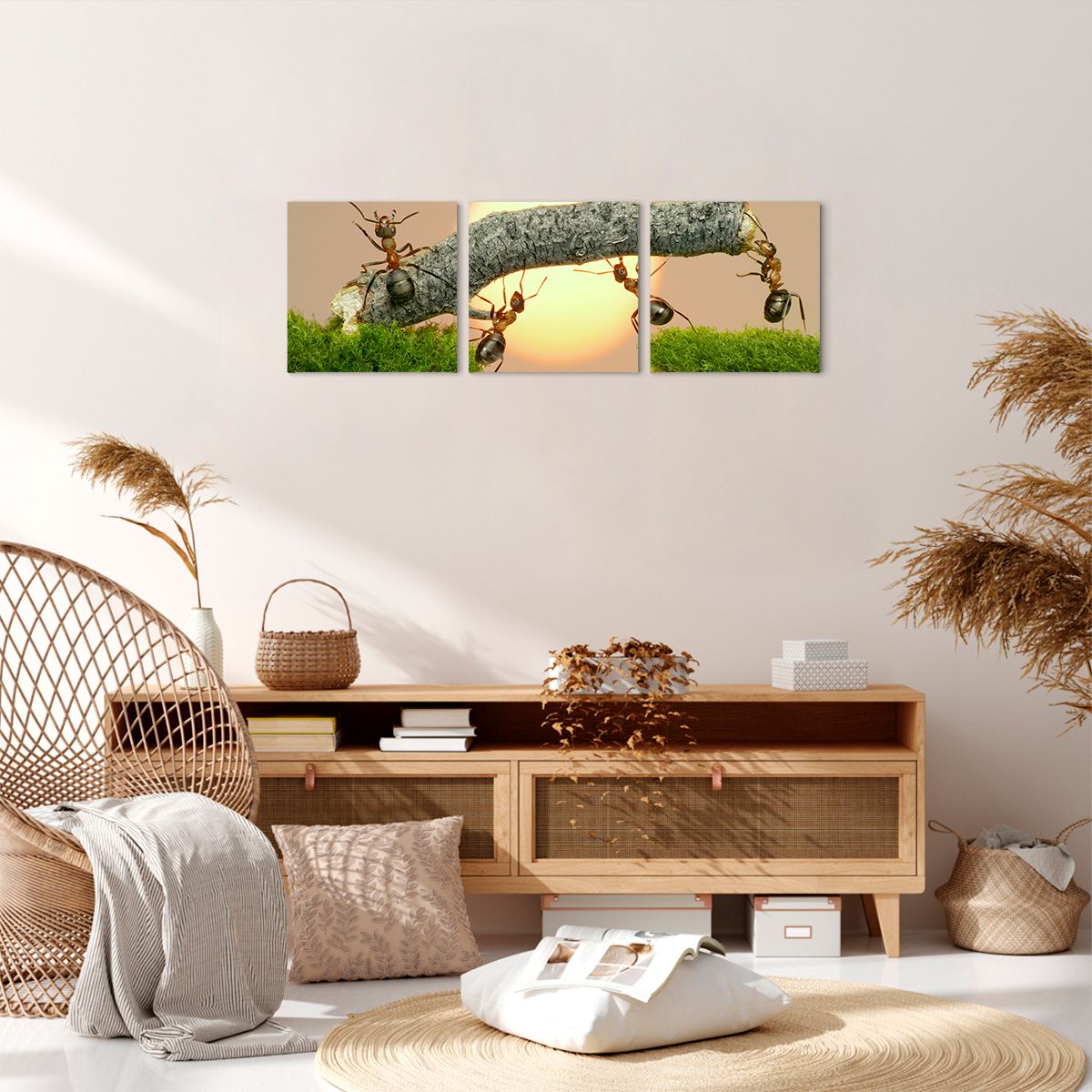 Obraz Na Płótnie - Przyroda Mrówka - 90X30 Cm - Ca90X30-2104