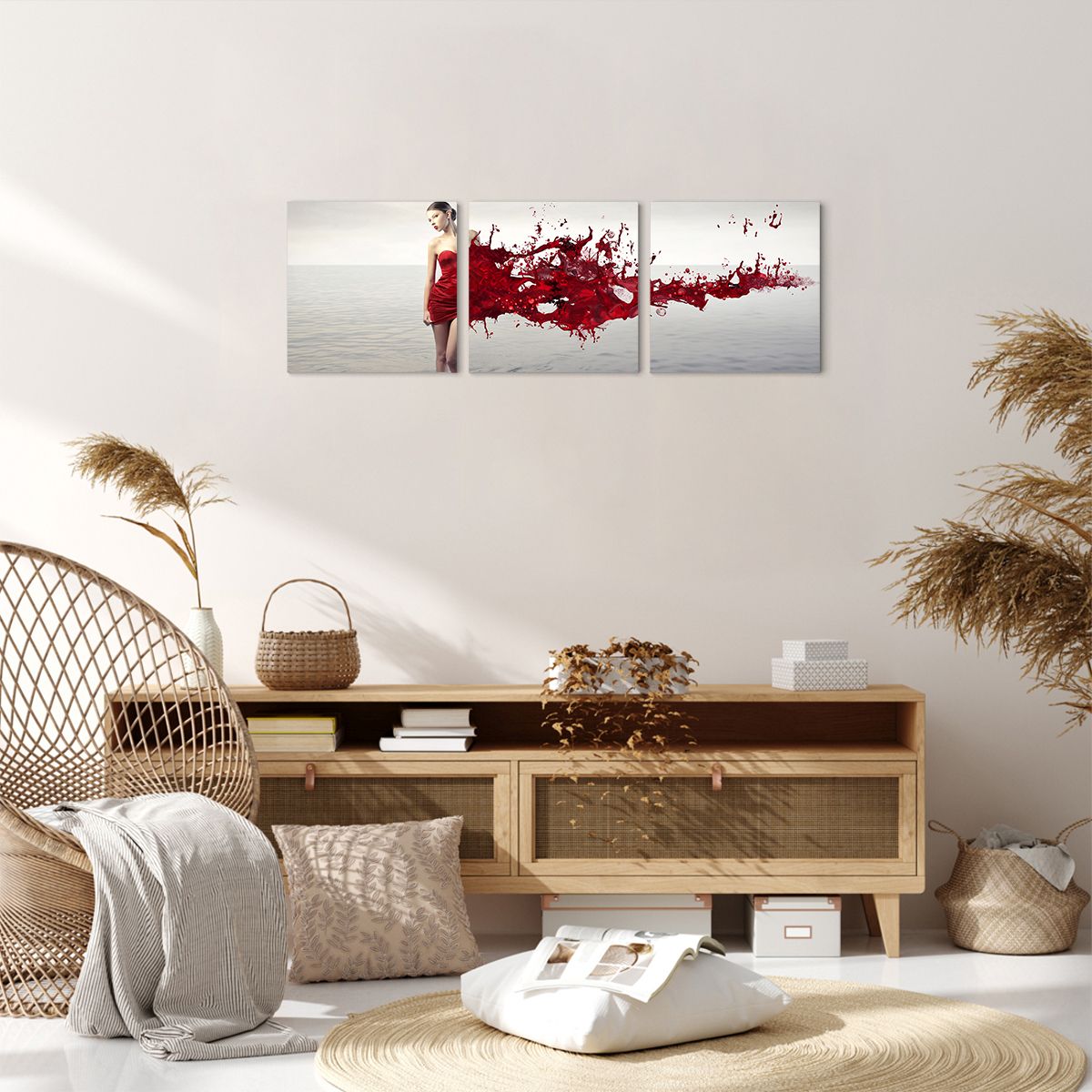 Obraz Na Płótnie - Kobieta Modelka - 90X30 Cm - Ca90X30-2633