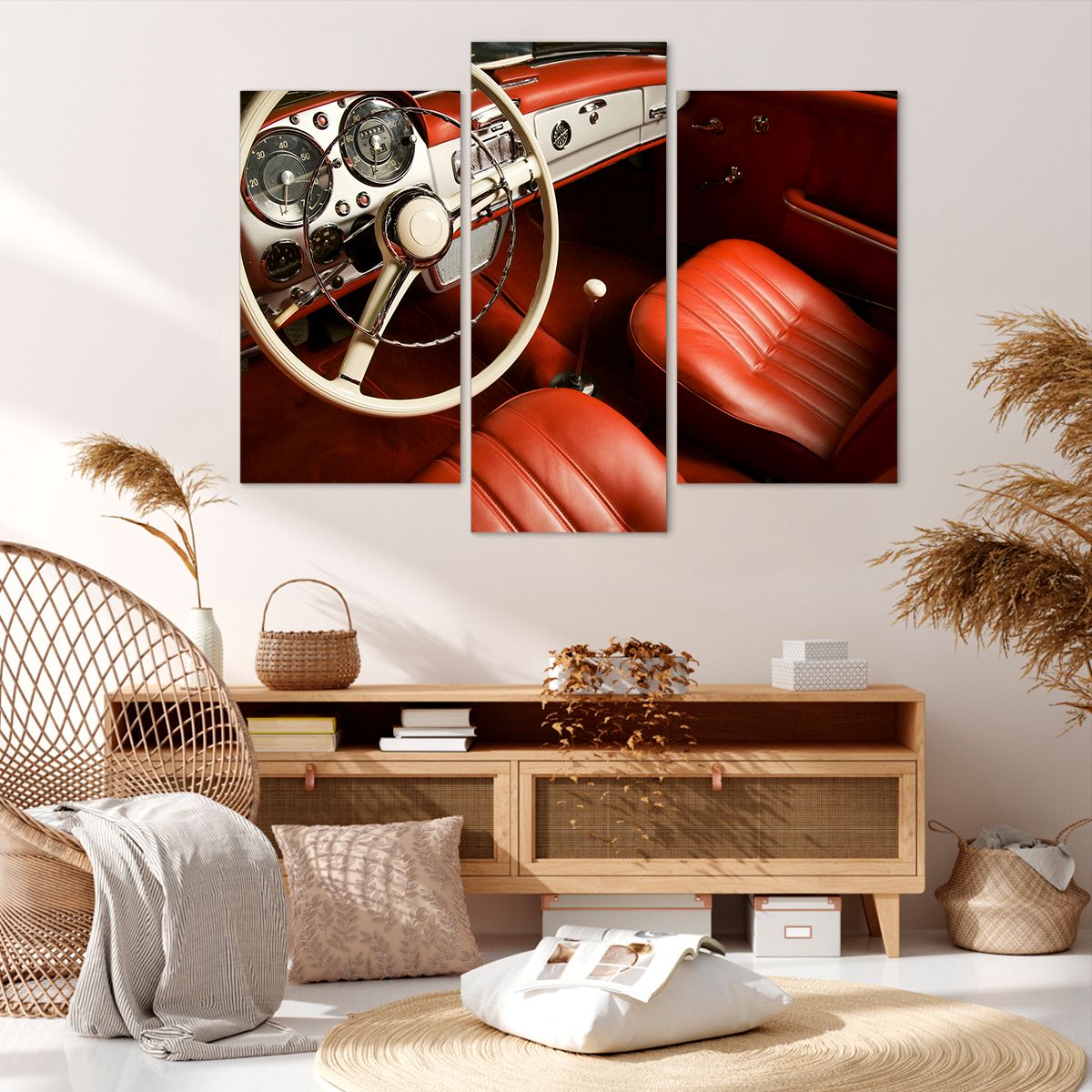 Obraz Na Płótnie - Samochód Retro - 130X100 Cm - Cb130X100-0149