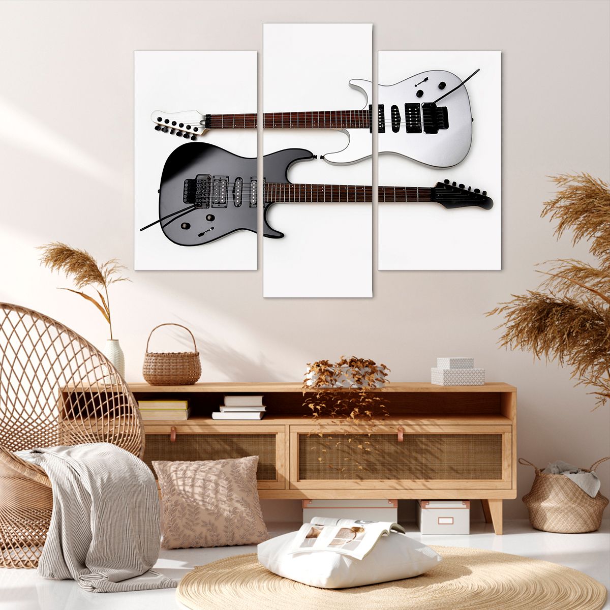 Obraz Na Płótnie - Gitara Muzyka - 130X100 Cm - Cb130X100-0369
