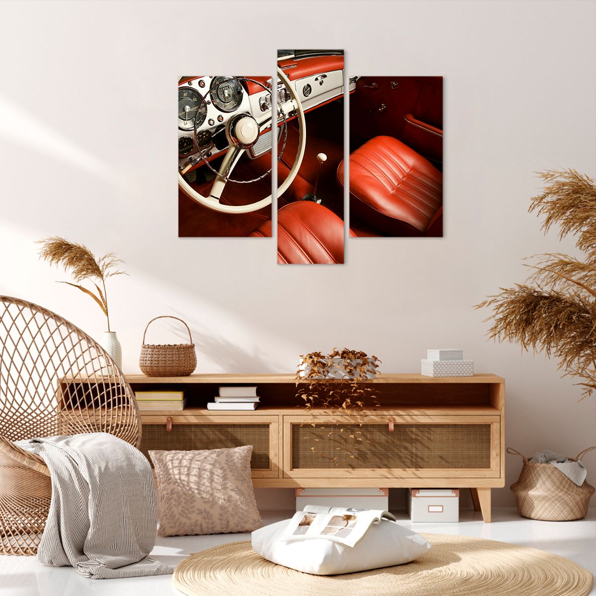 Obraz Na Płótnie - Samochód Retro - 95X80 Cm - Cb95X80-0149