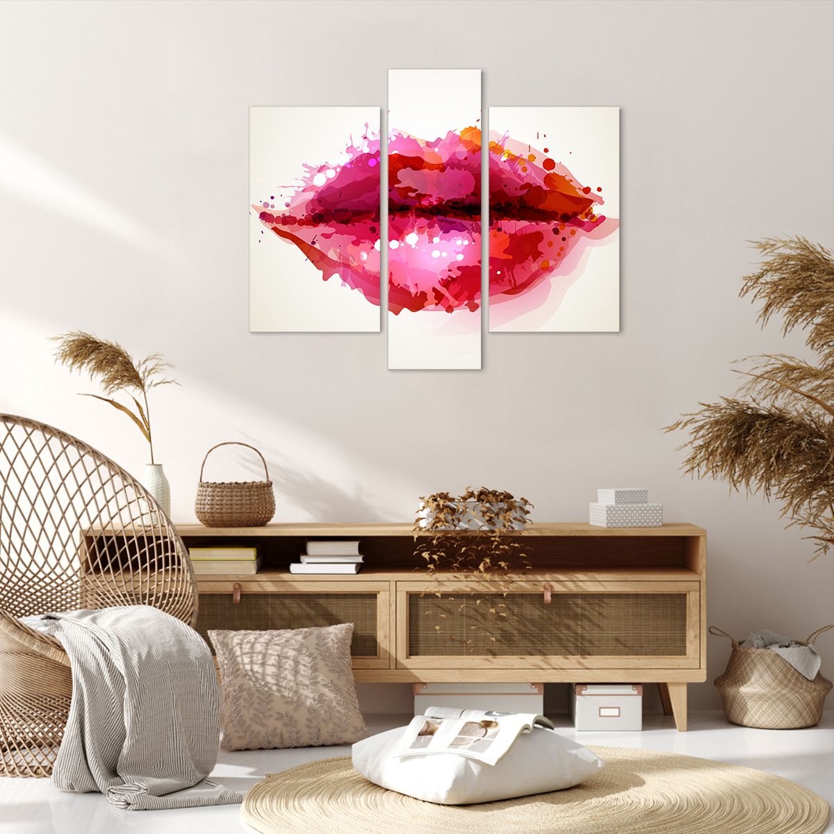 Obraz Na Płótnie - Kobieta Usta  - 95X80 Cm - Cb95X80-2706