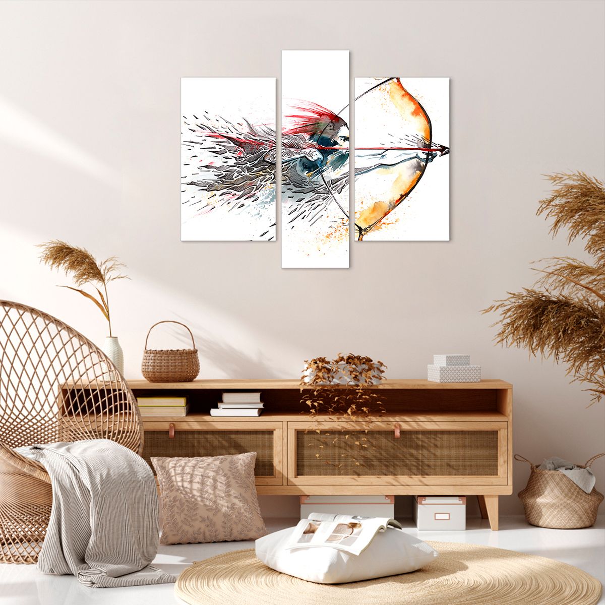 Obraz Na Płótnie - Strzelec Strzała - 95X80 Cm - Cb95X80-2994