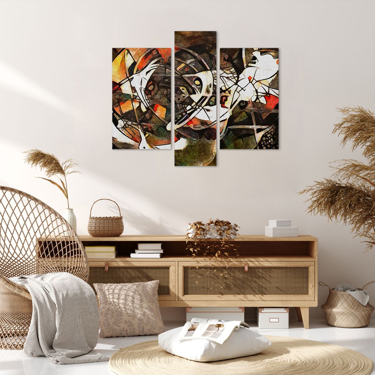 Obraz Na Płótnie - Dynamika Kontrasty - 95X80 Cm - Cb95X80-3452