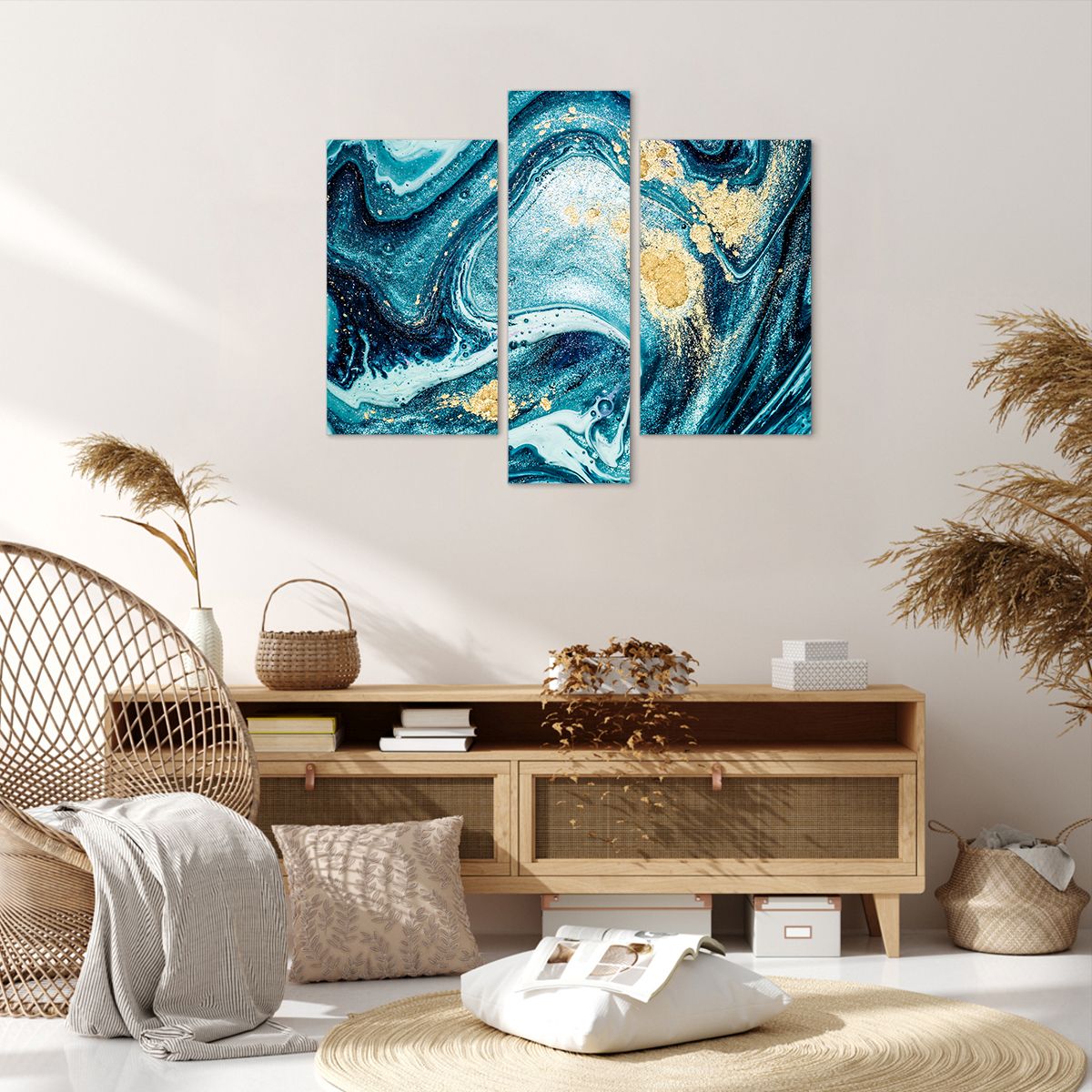 Obraz Na Płótnie - Kompozycja Barw - 95X80 Cm - Cb95X80-3493