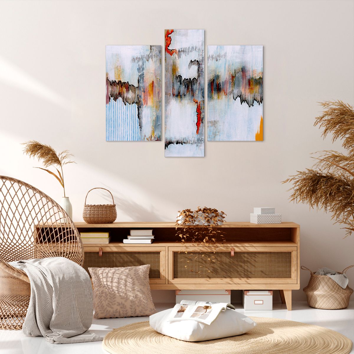 Obraz Na Płótnie - Zamazane Postaci  - 95X80 Cm - Cb95X80-3676