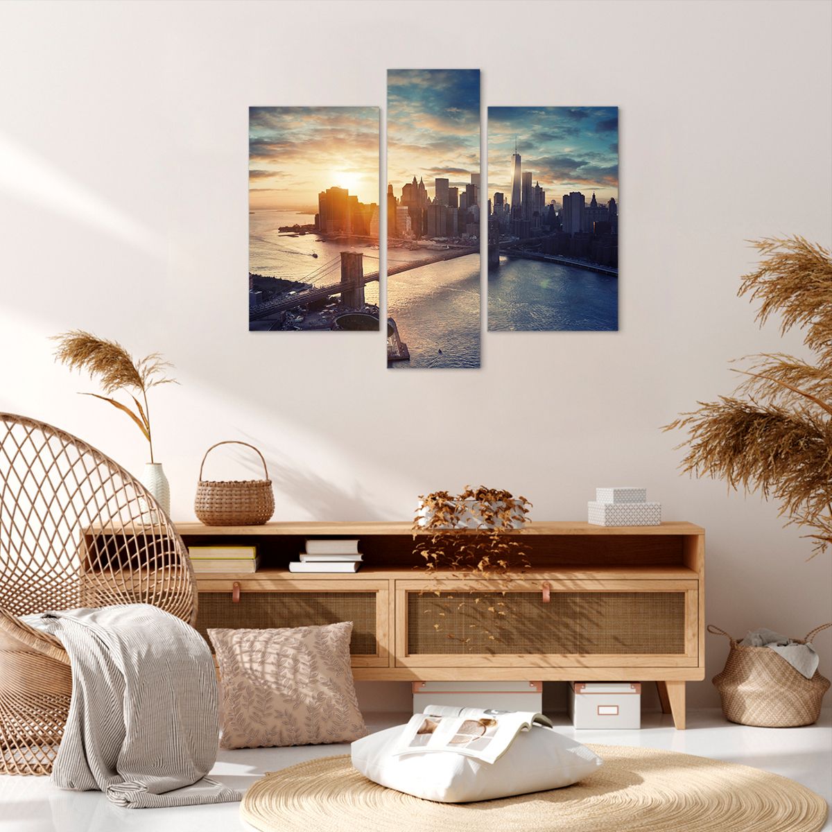 Obraz Na Płótnie - Ny Most Brooklin - 95X80 Cm - Cb95X80-3733
