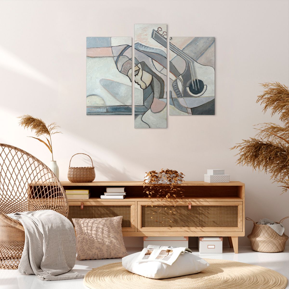Obraz Na Płótnie - Kobieta Gitara  - 95X80 Cm - Cb95X80-3739