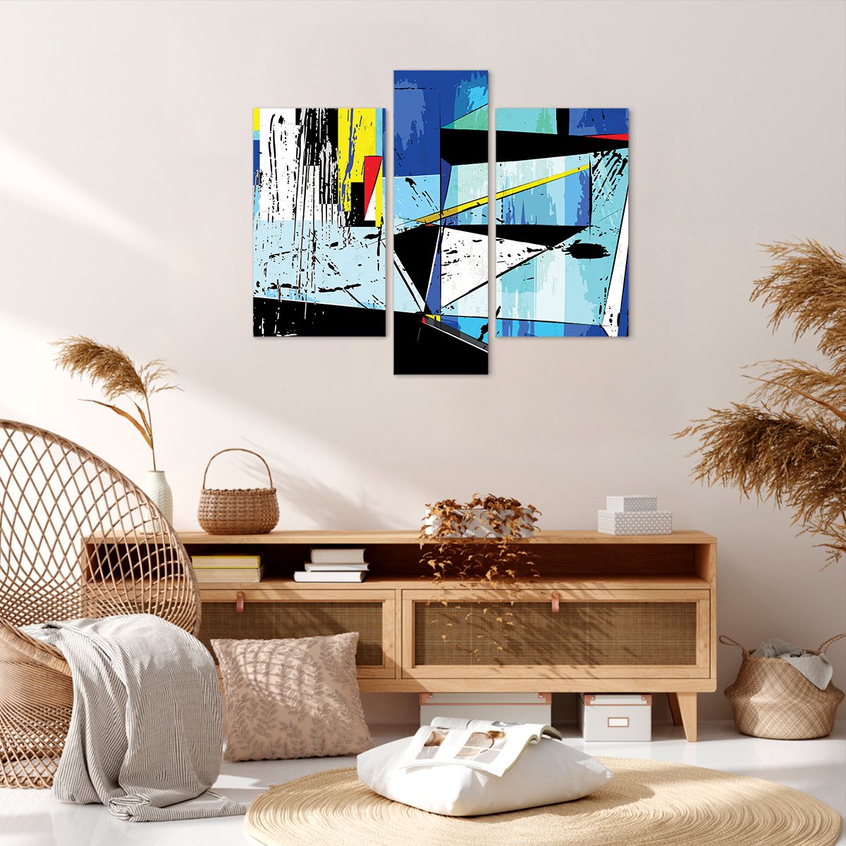 Obraz Na Płótnie - Kompozycja Kolory - 95X80 Cm - Cb95X80-3913