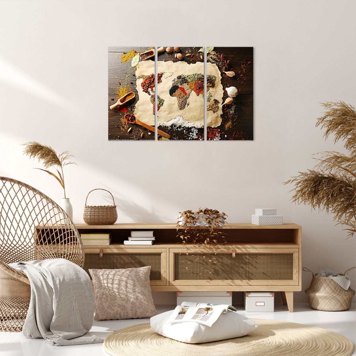 Obraz Na Płótnie - Mapa Przyprawy  - 105X70 Cm - Ce105X70-2832