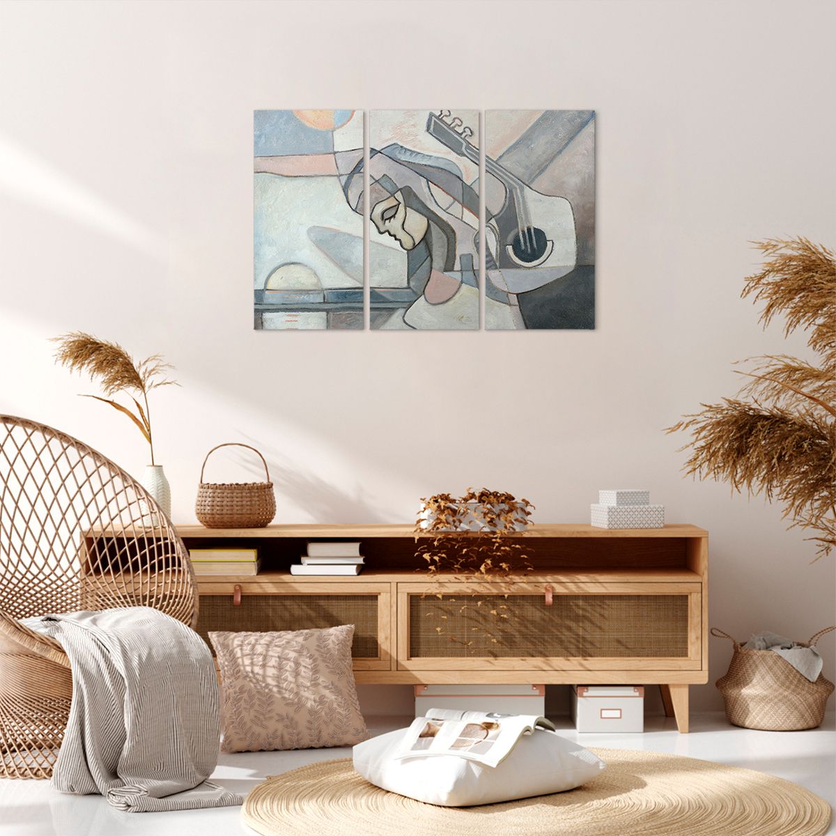 Obraz Na Płótnie - Kobieta Gitara  - 105X70 Cm - Ce105X70-3739
