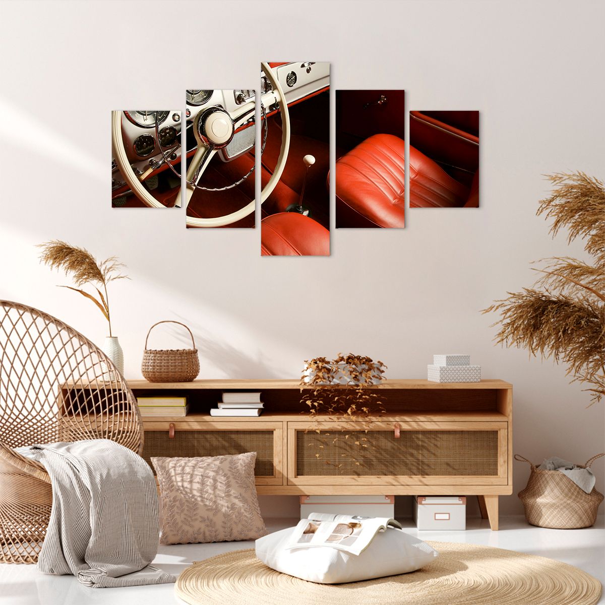 Obraz Na Płótnie - Samochód Retro - 125X70 Cm - Ea125X70-0149